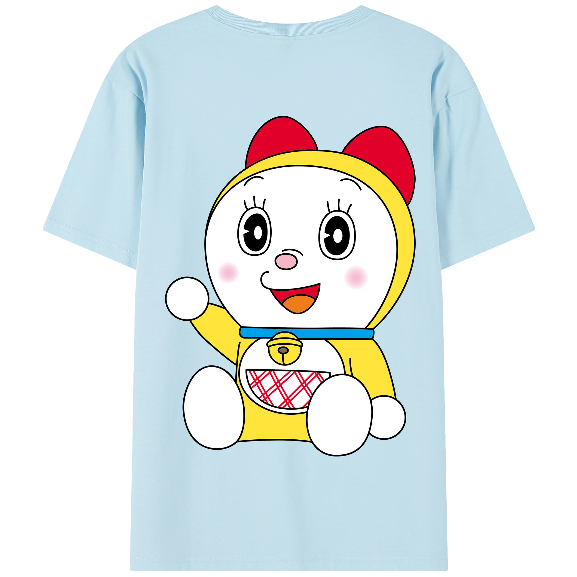 （画像用） ドラえもん ドラミ Doraemon Dorami 綿100％半袖Tシャツ（背面プリント）